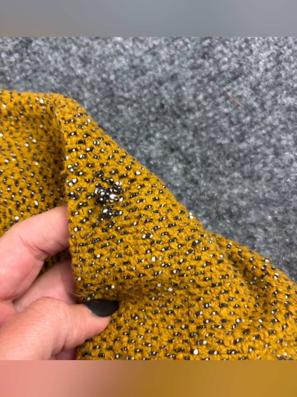 EILEEN FISHER Women’s Textured Mock Neck Sweater Mustard Yellow size: XS - Picture 7 of 7